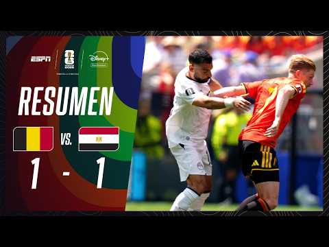Resumen Bélgica vs Egipto