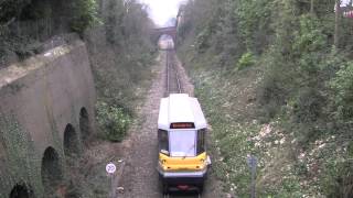 preview picture of video 'Parry People Mover, Class 139 at Stourbridge, West Midlands, UK - 27th February, 2013'