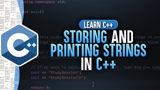 Storing and Printing Strings in C++