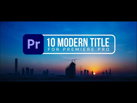 FREE 10 Modern Title Animations Preset Pack for Premiere Pro Template | MOGRT