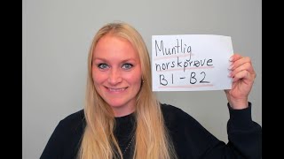 Muntlig norskprøve B1-B2 nivå