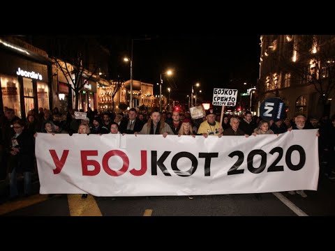 20200222 - 64. Beogradski protest, četvrti pod nazivom "U BOJKOT 2020"