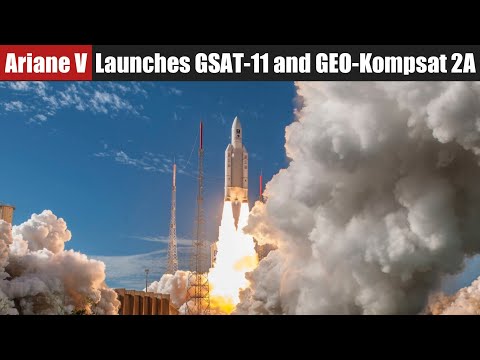 Ariane-5 Flight VA246 Successfully Launches ISRO's GSAT-11 and South Korea’s GEO-Kompsat