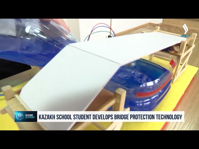 Kazakh school student develops bridge protection technology