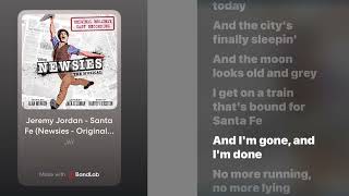 Jeremy Jordan - Santa Fe (Newsies - Original Broadway Cast Recording)