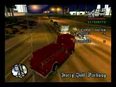 GTA SAN ANDREAS - INCENDIO EN VEHICULO 2