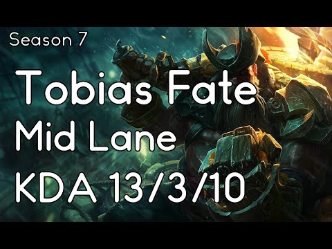 Tobias Fate - Gangplank vs Lucian - NA - Gameplay Highlight S7