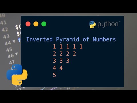 Invert Left Pyramid Arithmetic Sequence Using Python