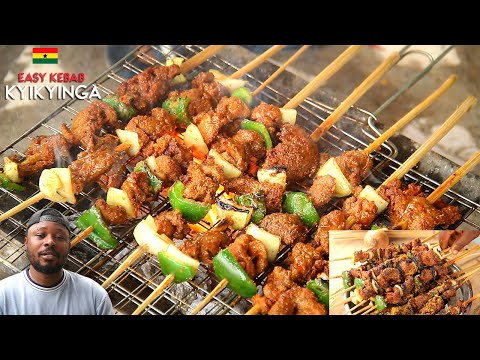 EASY KYIKYINGA RECIPE || How To Make The Authentic Ghana KEBAB Without A GRILL Or OVEN