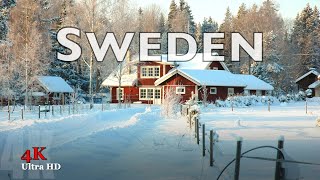SWEDEN- Travel Video in 4K II Fly Over Sweden II Top Tourist Destinations in Sweden