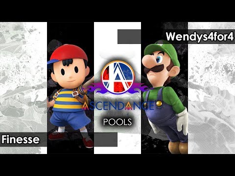 Smash 4: Finesse (Ness) V Wendys4for4 (Luigi) - Ascendance 64 Tournament SSB4