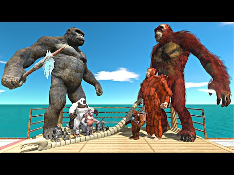 Skar King Evolution Boxing Ring Challenge | King Kong + Mutant Primates vs Skar King Evolution -ARBS