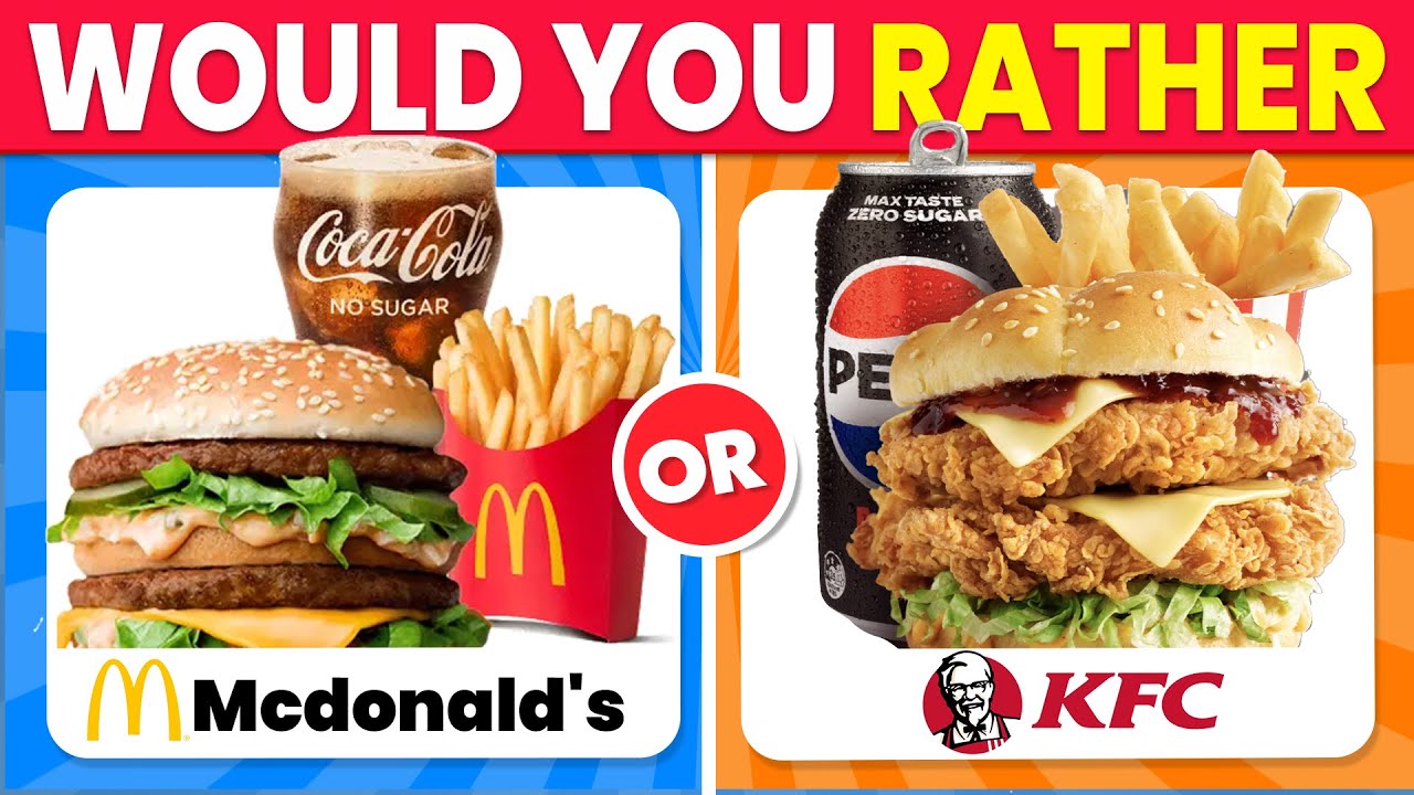 Pick One Kick One:- Junk Food edition 🍔🍟!!