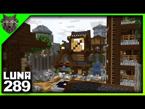 LOBO's garage - Minecraft Survival 289 | Better Roofs! | Business District Renovations | LUNA SSP Phase 3