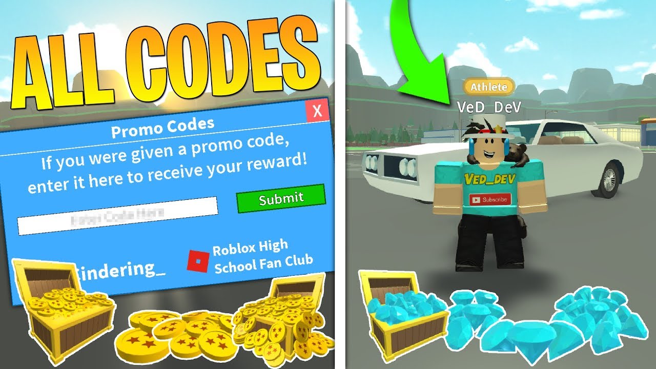 ALL *SECRET* CODES IN ROBLOX HIGH SCHOOL 2!