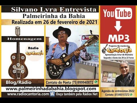 Silvano Lyra entrevista Palmeirinha da Bahia