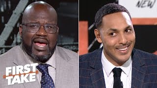 Shaq in shock after Hollins says neither Kobe nor MJ can fill LeBron’s shoes | First Take