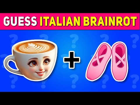 Guess the ITALIAN BRAINROT ANIMALS🦈by EMOJI😀❤️Brainrot Memes😀Tralalero Tralala🦈Bombardino🐊