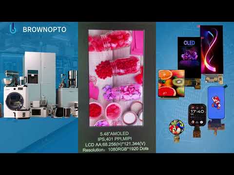 5.48″ AMOLED Display, 1080×1920, MIPI Video