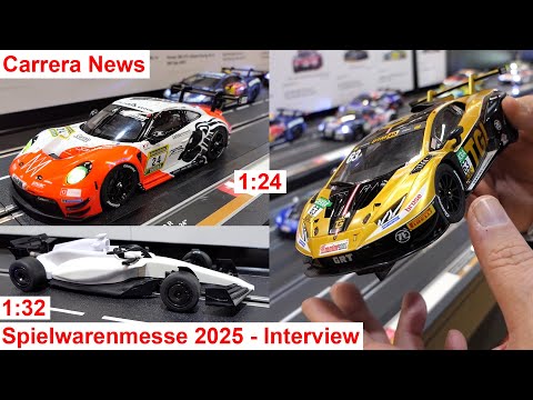 Carrera 124/132-Neuheiten Spielwarenmesse 2025 – Lamborghini Huracán, Porsche 911 GT3R, … Slotcars