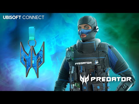 EXCLUSIVE TWITCH PREDATOR Bundle - Uniform, Weapon Skin, Charm   Showcase IN-GAME  - Rainbow6
