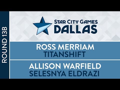 SCGDFW: Round 13B - Timeshifted - Ross Merriam vs Allison Warfield [Modern]