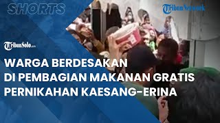 Berita Solo Hari Ini: Pesta Rakyat Pernikahan Kaesang, Warga Berdesakan di Pembagian Makanan Gratis