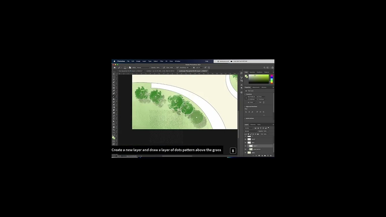 Landscape plan rendering #landscapearchitecture #shorts