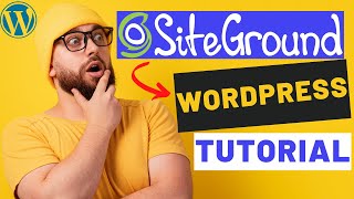 SiteGround WordPress Tutorial For Beginners (2022) 🔥 | EASY To Follow!