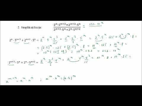 Exerciții cu fracții ordinare - Simplificați fracția