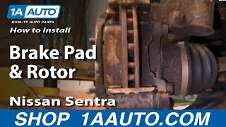 How To Replace Front Brakes 00-06 Nissan Sentra