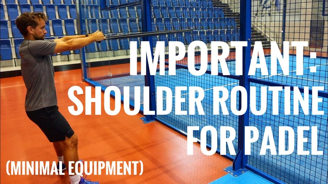 Shoulder strengthening for padel players