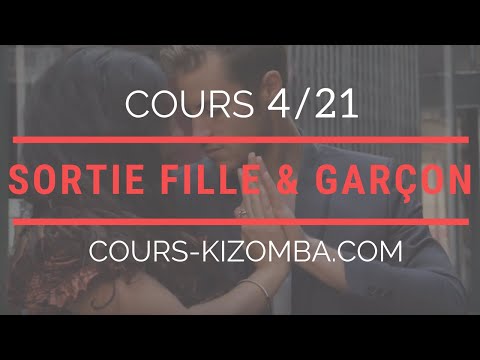 Apprendre la kizomba : sortie fille & sortie garçon (4/16) ▶️