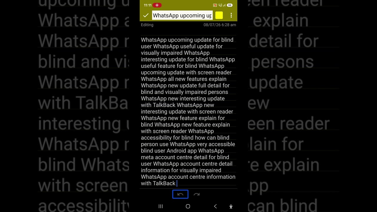 WhatsApp new features and shortcut update for blind similar group clear chat username on WhatsApp 