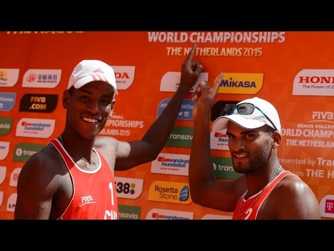 Tato/Pepe (ESA) vs. Sergio/Nivaldo (CUB) - Den Haag Men World Championships 2015
