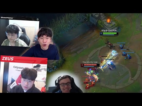 T1 Zeus Snowballing Out of Control - Best of LoL Stream Highlights (Translated)