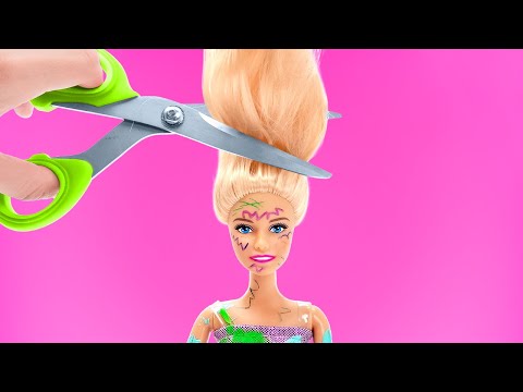 Das lang ersehnte Makeover für deine alte Puppe 🤩 Neuer Look für Schleim Sam