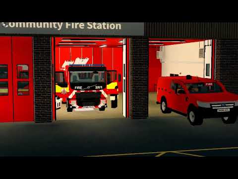 Oldham First Pump and Officer Turnout - GMFRS Roblox