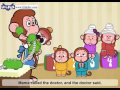 Five Little Monkeys Jumping On The Bed Nursery Rhymes By Little Fox