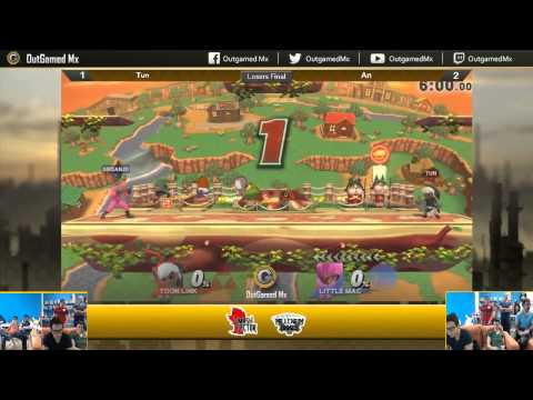 OGMx BiWeeklies v3 - Smash bros for Wii U - Losers Final - Tun(ZSS, Toon Link) vs An(Villager,Mac)