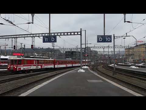 Zentralbahn BDeh 4/4 S5 Giswil - Luzern Einfahrt Luzern