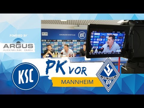 KSC-Pressekonferenz vor Waldhof (bfv-Pokalfinale)