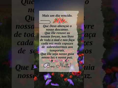 Thumbnail do vídeo: Mensagem de boa noite