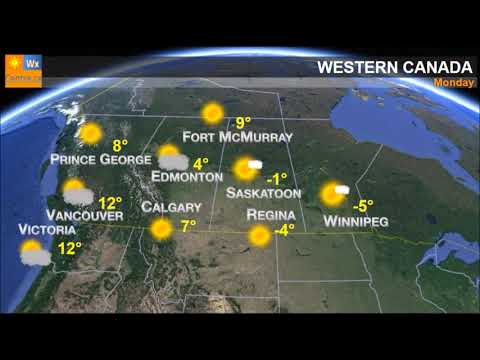 Weather for Monday March 12, 2018