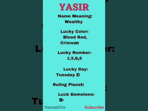 Yasir Name Meaning #shorts #namemeaning #yasir
