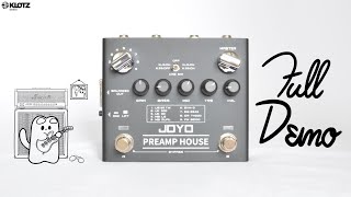 Video thumbnail for Joyo R-15 Preamp House | FULL DEMO | Fender, Marshall, Orange & more! | Direct In & into Tube AMP by Pair of Pandas