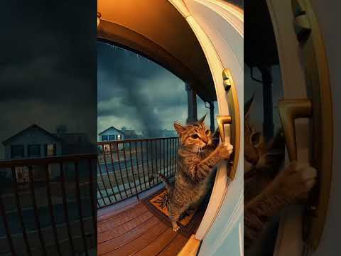 🌪️ Cat Caught in a Tornado! 😼💨