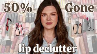 Makeup Collection Declutter Finale! All My Lip Products ✨