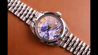 Seiko Mods - Oil-Painting The Great Wave Off Kanagawa SARB033