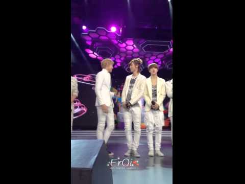 Fancam 120703 Krisyeol momnet during self introduction @ Happy Camp